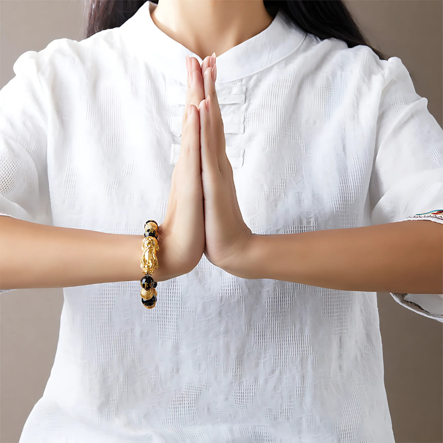 Pixiu Black Obsidian Bracelet | Blessing & Luck