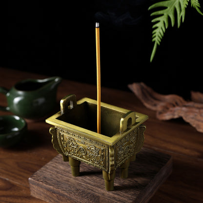 Incense Burner for Immense Wealth Luck - Wealth Incense Burner With 1 Pack of Mantra Infused Incenses