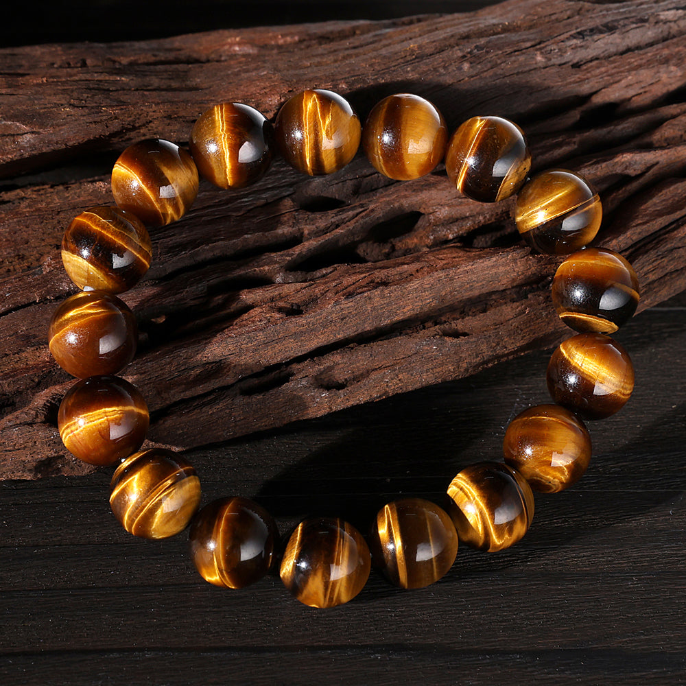 Bracelet for Enhancing Wealth & Career - Yellow Tiger Eye Bracelet With Blessing