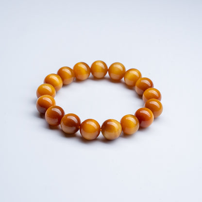 Bracelet for Enhancing Wealth & Career - Natural Golden Tiger Eye Bracelet with Blessing